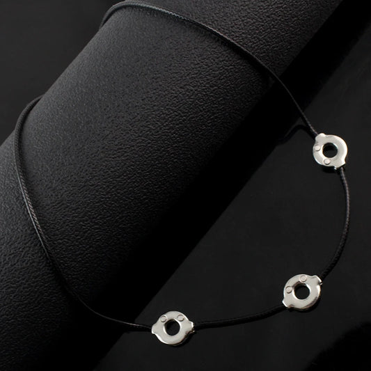 Anime Uchiha Itachi Necklace Titanium Steel Cosplay 3 Loops Necklace Women Choker Kolye Gift Ethnic Men Jewelry