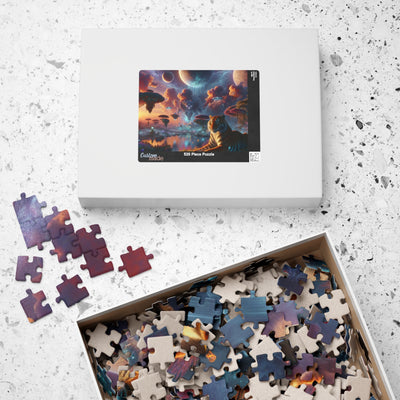 Digital Tiger In Alien Wildlife V2 Puzzle (110, 252, 520, 1014-piece)