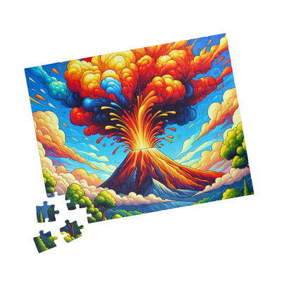 Vibrant Volcano V2 Puzzle | 110, 252, 520, 1014-piece | Nature Lovers, Family Fun, Gift for Puzzle Enthusiasts, Home Decor, Educational [...]