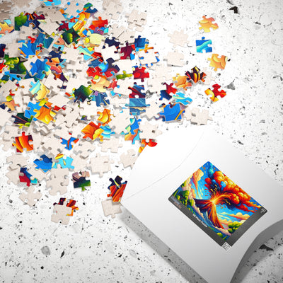 Vibrant Volcano V2 Puzzle | 110, 252, 520, 1014-piece | Nature Lovers, Family Fun, Gift for Puzzle Enthusiasts, Home Decor, Educational [...]