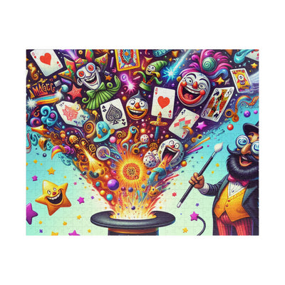 Magic-Themed Jigsaw Puzzle, Fun Family Game, Colorful Art Puzzle, Gift for Kids, Brain Teaser for Adults, Holiday Activity