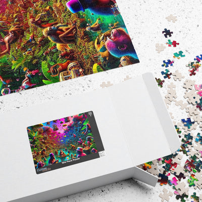 Vibrant Monkeys Jungle Puzzle - 110-1014 Piece, Perfect for Family Fun, Gifts, Game Nights, Home Decor, Mindfulness Activities