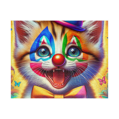 Colorful Clown Cat Puzzle – Fun Family Activity, Kids Gifts, Party Games, Home Decor, Entertainment