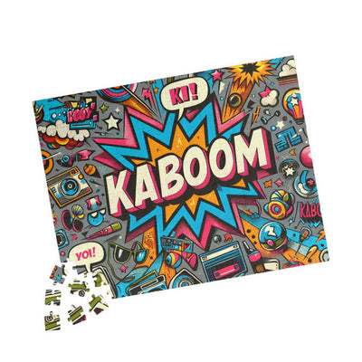 Vibrant Kaboom Puzzle - Fun Family Activity, Game Night Entertainment, Gift for Puzzle Lovers, Unique Home Decor, 110 to 1014-piece Options