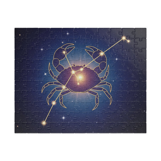 Astrology-Themed Puzzle - Zodiac Crab Design, Gift for Astrology Lovers, Family Game Night, Home Décor, Fun Brain Teaser