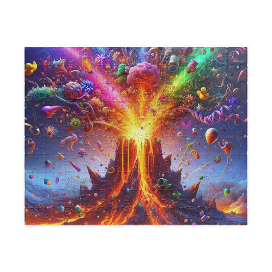 Colorful Fantasy Volcano Puzzle - Vibrant 110, 252, 520, 1014-piece Jigsaw, Kids Activity, Family Game, Perfect Gift for All Ages, Fun Indoor [...]