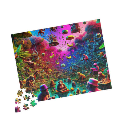 Vibrant Monkeys Jungle Puzzle - 110-1014 Piece, Perfect for Family Fun, Gifts, Game Nights, Home Decor, Mindfulness Activities