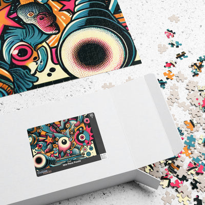 Colorful Art Puzzle for Family Fun, Unique Gift, Indoor Activity, Brain Teaser, Creative Mind Challenge