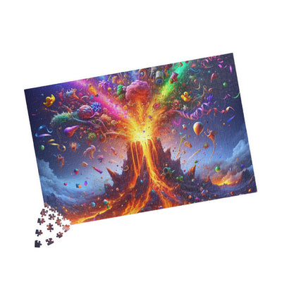 Colorful Fantasy Volcano Puzzle - Vibrant 110, 252, 520, 1014-piece Jigsaw, Kids Activity, Family Game, Perfect Gift for All Ages, Fun Indoor [...]