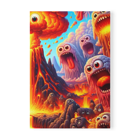 Vibrant Monster-Themed Softcover Notebook | A5 Journal for Creatives, Kids, Gift Ideas, Art Sketchbook, Fun Writing Companion