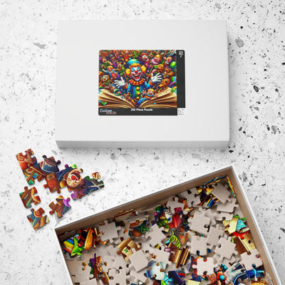 Colorful Clown Puzzle, Fun Family Activity, Kids Birthday Gift, Entertaining Game Night, Home Decor Challenge