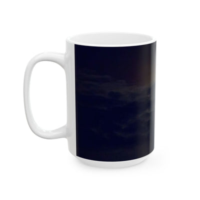Moonlit Night Ceramic Mug | Coffee Cup for Stargazers, Unique Gift for Space Lovers & Anyone Who Enjoys Nighttime Vibes