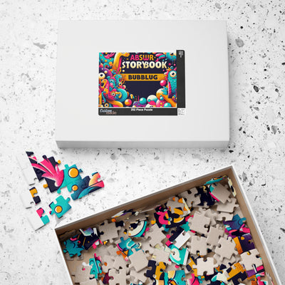 Colorful Puzzle with Whimsical Design, Fun Family Activity, Gift for Kids, Brain Teaser, Collectible Art Puzzle