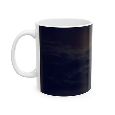 Moonlit Night Ceramic Mug | Coffee Cup for Stargazers, Unique Gift for Space Lovers & Anyone Who Enjoys Nighttime Vibes