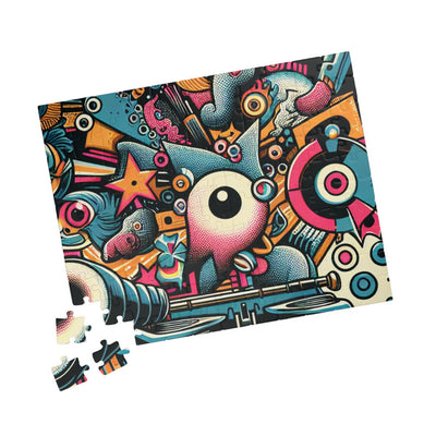 Colorful Art Puzzle for Family Fun, Unique Gift, Indoor Activity, Brain Teaser, Creative Mind Challenge