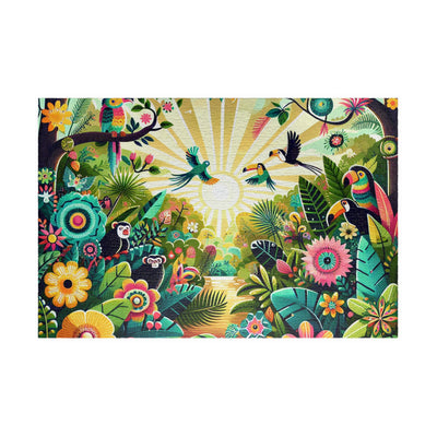 Vibrant Nature Scene Puzzle - 110, 252, 520, 1014-piece, Eco-Friendly Game, Family Fun, Home Decor, Gift for Nature Lovers
