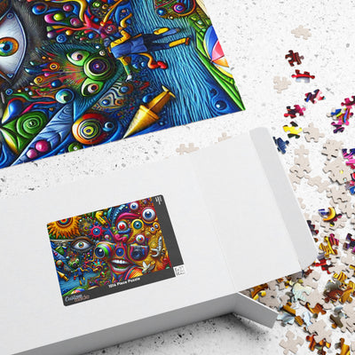 Vibrant Art Puzzle for Creative Minds, 110-1014 pieces, Gift for Puzzle Lovers, Home Decor, Fun Family Activity, Unique Artwork