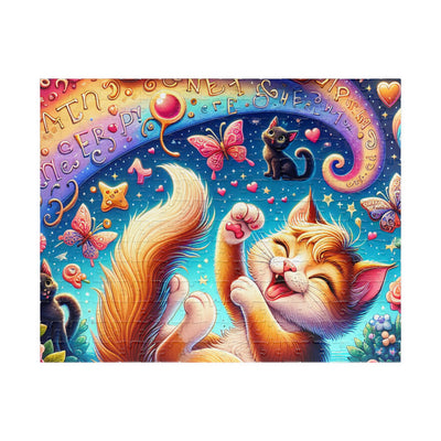 Cat-Themed Puzzle - Fun for Family Game Night, Gift for Cat Lovers, Colorful Artwork, Relaxation Activity, 110-1014 Pieces