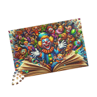 Colorful Clown Puzzle, Fun Family Activity, Kids Birthday Gift, Entertaining Game Night, Home Decor Challenge