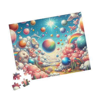 Colorful Rainbow Puzzle Adventure - 110, 252, 520, 1014-piece, Whimsical Art, Gift for Puzzle Lovers, Family Fun
