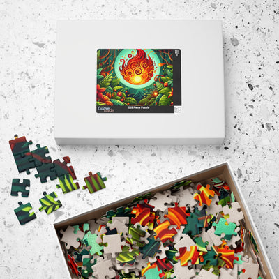 Vibrant Fire-Themed Puzzle | 110-1014 Pieces | Perfect Gift for Relaxation, Family Fun, Game Night, Mindfulness