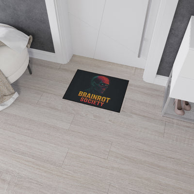 Heavy Duty Floor Mat - Brainrot Society Design, Durable welcome mat, Funny home decor, Gifts for Halloween, Unique office floor rug