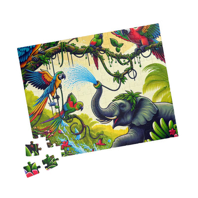 Vibrant Jungle Puzzle - 110-1014 Pieces, Colorful Nature Artwork, Great Gift for Animal Lovers, Family Fun, Educational Activity