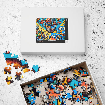 Brainy Art Puzzle for Adults, Colorful Brain-Themed Jigsaw Puzzle, Relaxing Activity, Creative Gift Idea, Mindful Fun