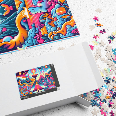 Colorful Vibrant Scene Puzzle - Fun Family Activity, Unique Gift, Artsy Home Decor, Mind-Bending Challenge, 110-1014 Pieces
