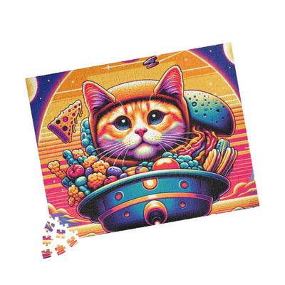 Digital Cat In Fantasy Food Characters V2 Puzzle (110, 252, 520, 1014-piece)
