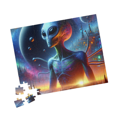 Digital Alien In Futuristic Landscapes V1 Puzzle (110, 252, 520, 1014-piece)