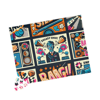 Colorful Retro Graphic Puzzle – Fun Family Game, Unique Gift, Home Decor, Art Prints, Brain Teaser