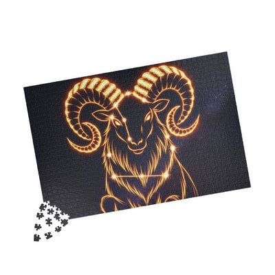 Celestial Aries Puzzle - 110, 252, 520, 1014-piece, Zodiac Gift, Astrology Decor, Mindful Activity, Unique Home Decor, Puzzle Lover's Gift