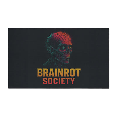 Heavy Duty Floor Mat - Brainrot Society Design, Durable welcome mat, Funny home decor, Gifts for Halloween, Unique office floor rug