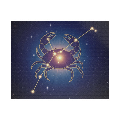 Astrology-Themed Puzzle - Zodiac Crab Design, Gift for Astrology Lovers, Family Game Night, Home Décor, Fun Brain Teaser