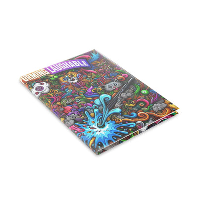 Colorful Art Hardcover Notebook, Creative Journal, Sketchbook with Puffy Covers, Fun Gift for Artists, Unique Stationery