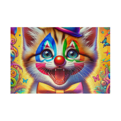 Colorful Clown Cat Puzzle – Fun Family Activity, Kids Gifts, Party Games, Home Decor, Entertainment