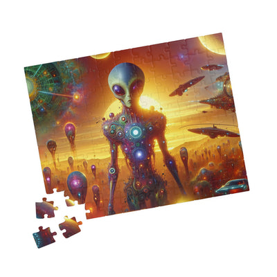Digital Alien In Meme Mashups V2 Puzzle (110, 252, 520, 1014-piece)