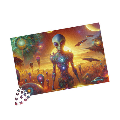 Digital Alien In Meme Mashups V2 Puzzle (110, 252, 520, 1014-piece)