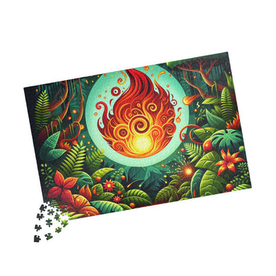 Vibrant Fire-Themed Puzzle | 110-1014 Pieces | Perfect Gift for Relaxation, Family Fun, Game Night, Mindfulness