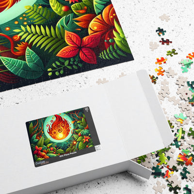 Vibrant Fire-Themed Puzzle | 110-1014 Pieces | Perfect Gift for Relaxation, Family Fun, Game Night, Mindfulness
