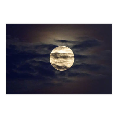 Moonlit Matte Poster - Serene Wall Art for Home Decor, Night Sky Print, Bedroom Aesthetic, Gift for Moon Lovers, Unique Decorative Artwork
