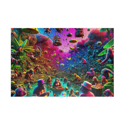 Vibrant Monkeys Jungle Puzzle - 110-1014 Piece, Perfect for Family Fun, Gifts, Game Nights, Home Decor, Mindfulness Activities