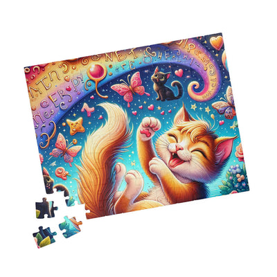Cat-Themed Puzzle - Fun for Family Game Night, Gift for Cat Lovers, Colorful Artwork, Relaxation Activity, 110-1014 Pieces