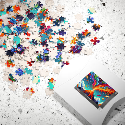 Colorful Volcano Puzzle - Fun for Family Game Night, Creative Gift, Entertainment, Stress Relief, Educational Activity