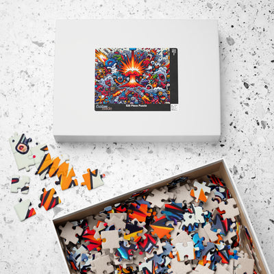 Vibrant Art Puzzle Collection - Unique Explosion Design, 110, 252, 520, 1014-piece, Perfect Gift for Puzzle Lovers, Family Fun, Stress [...]