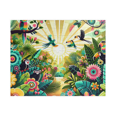 Vibrant Nature Scene Puzzle - 110, 252, 520, 1014-piece, Eco-Friendly Game, Family Fun, Home Decor, Gift for Nature Lovers