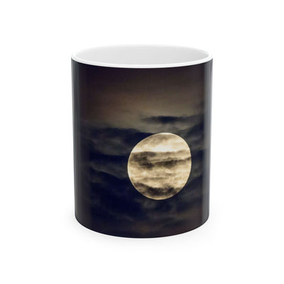 Moonlit Night Ceramic Mug | Coffee Cup for Stargazers, Unique Gift for Space Lovers & Anyone Who Enjoys Nighttime Vibes