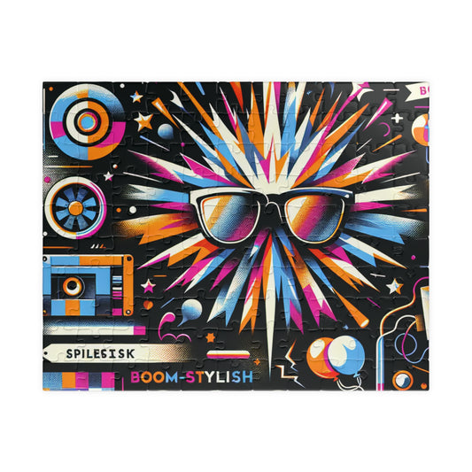 Fun Retro Puzzle - 110, 252, 520, 1014-piece - Vibrant Art for Family Game Night, Gift for Puzzle Lovers, Home Decor