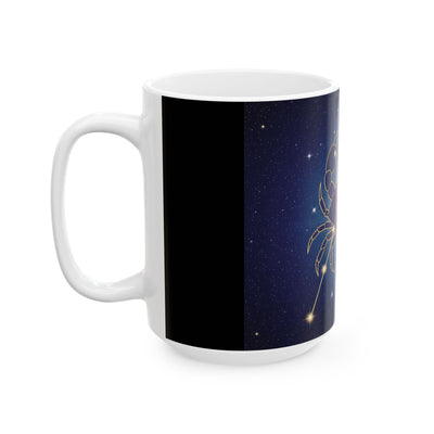 Celestial Crab Mug, Zodiac Coffee Cup for Astrology Lovers, Gift for Cancer Birthday, Astrology Themed Kitchenware, Constellation [...]